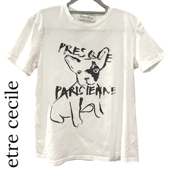etre cecile Tops - etre cecile presque parisienne French bulldog tee